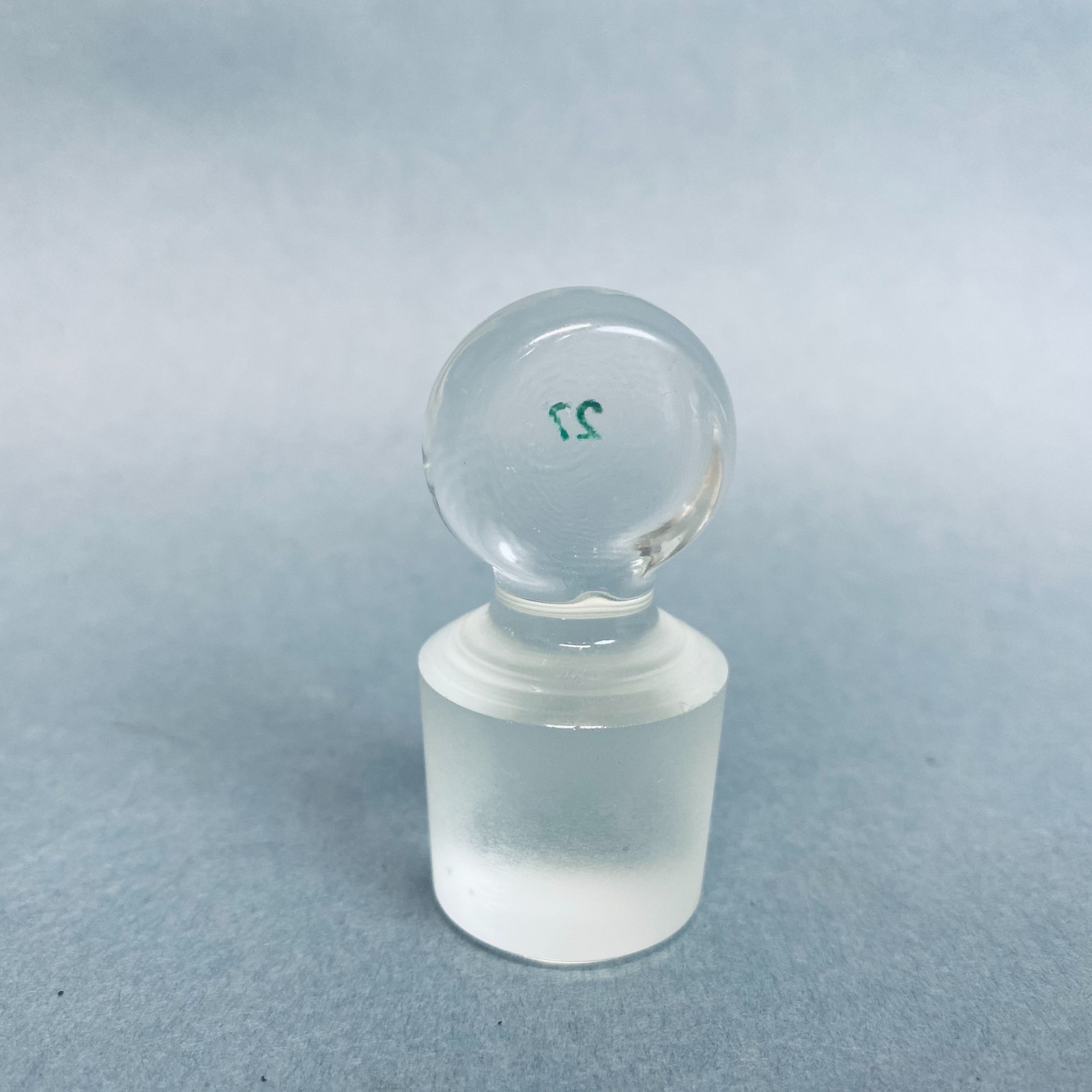 Chemglass Pennyhead Stopper #27 Solid Flask Length Lot of 3 Stoppers
