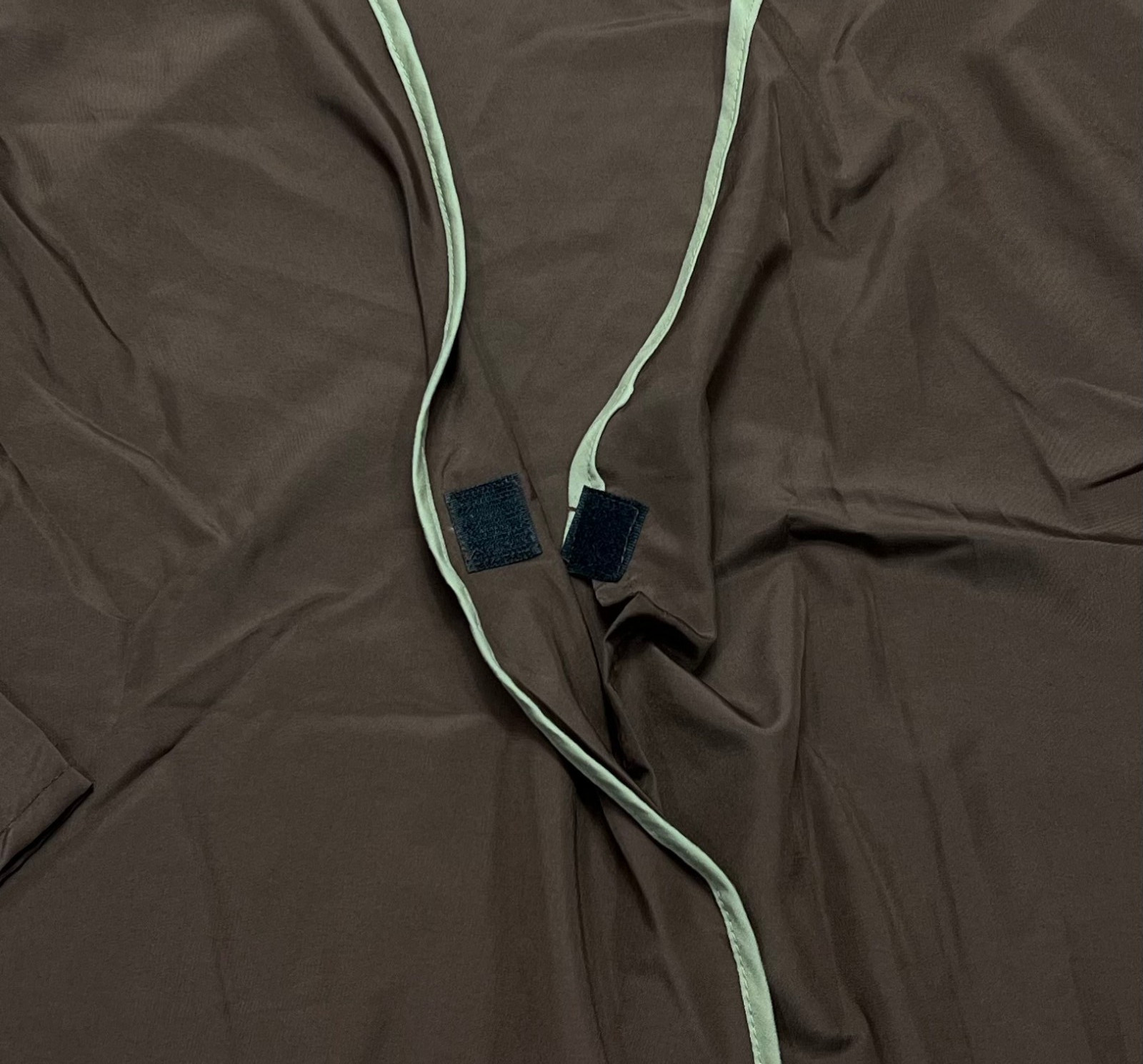 Patient Gowns Unisex (OS) Dark Brown Open Front Long Sleeves Polyester Medical