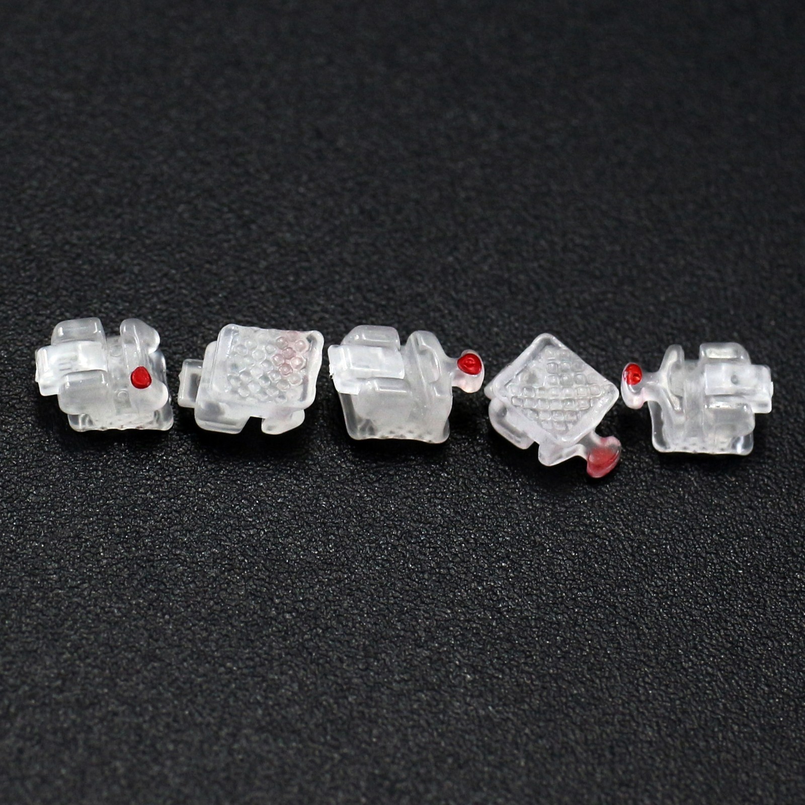 Dental Ceramic Brackets Orthodontic Self Ligating Braces MBT 022 345 Damon Clear