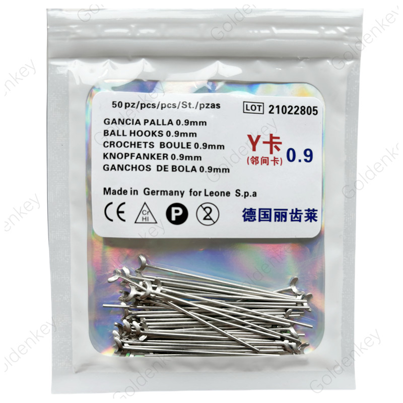 Dental Ball Retainer J Clasp Oblique Clasps Bars 0.8/0.9/1.0 Y-Type Fit Scheu