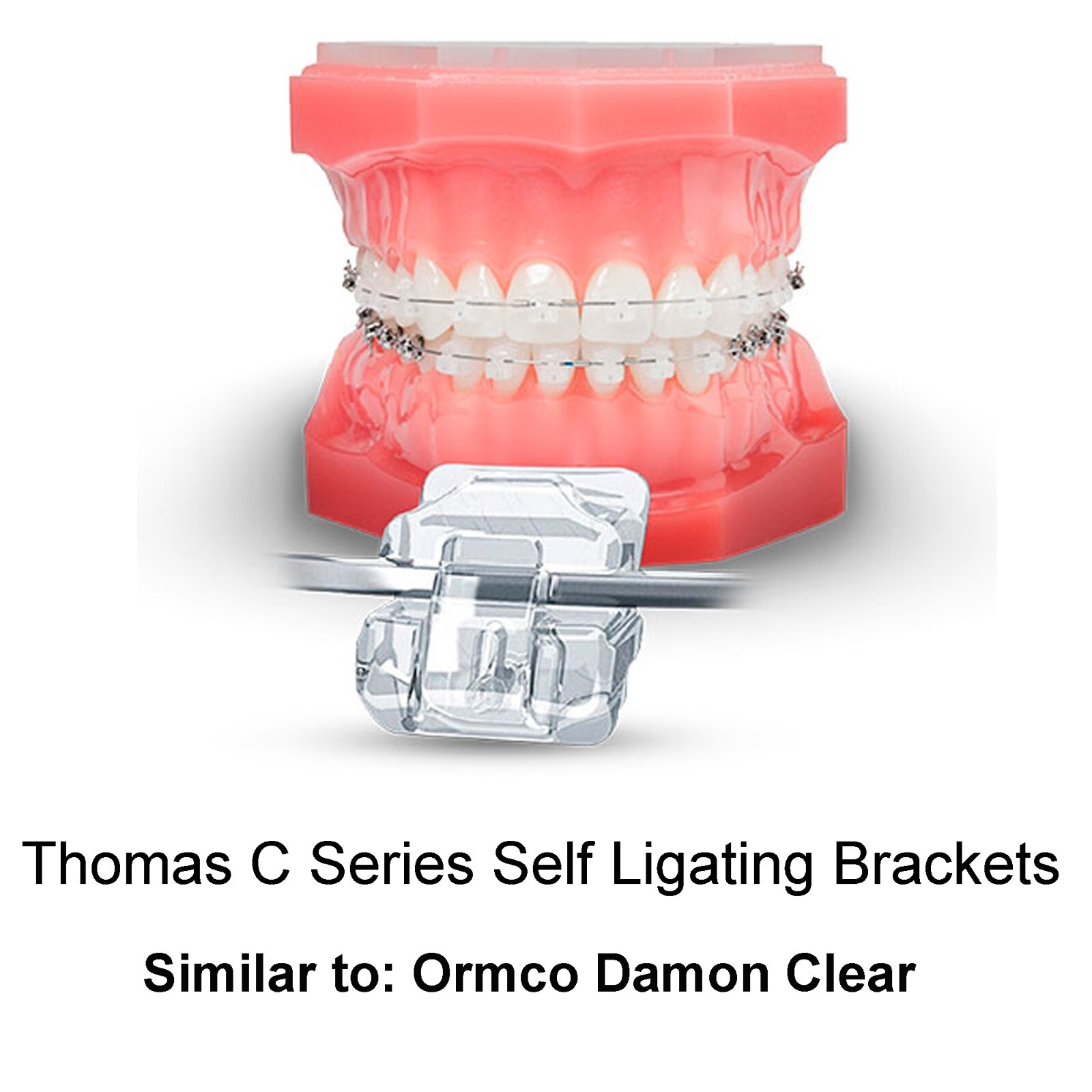 Dental Brackets Orthodontic Self Ligating Braces Metal Ceramic Roth MBT 022 345