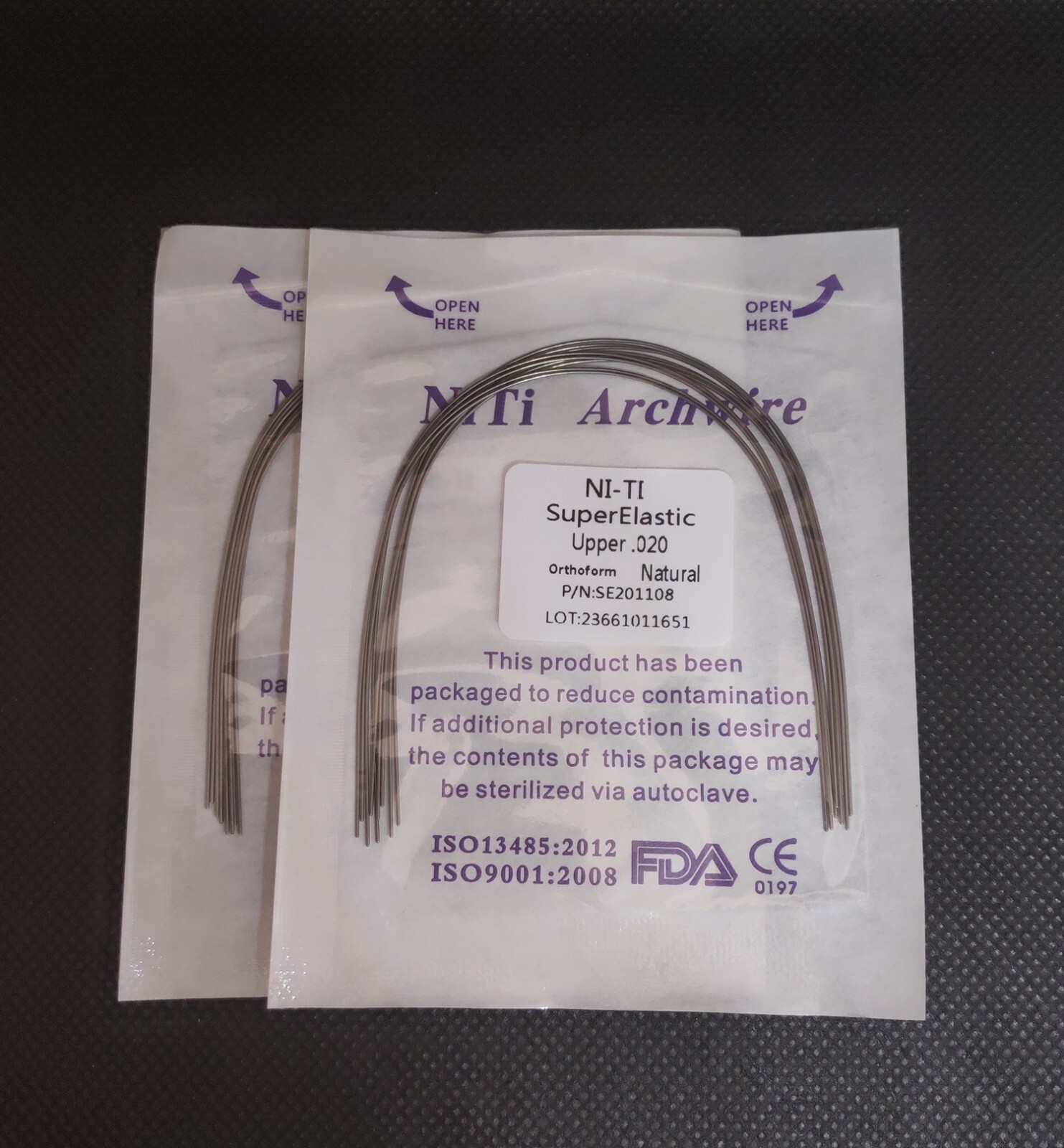 Dental Orthodontic Super Elastic Wire Niti Round Arcos Arch Wires Natural Form