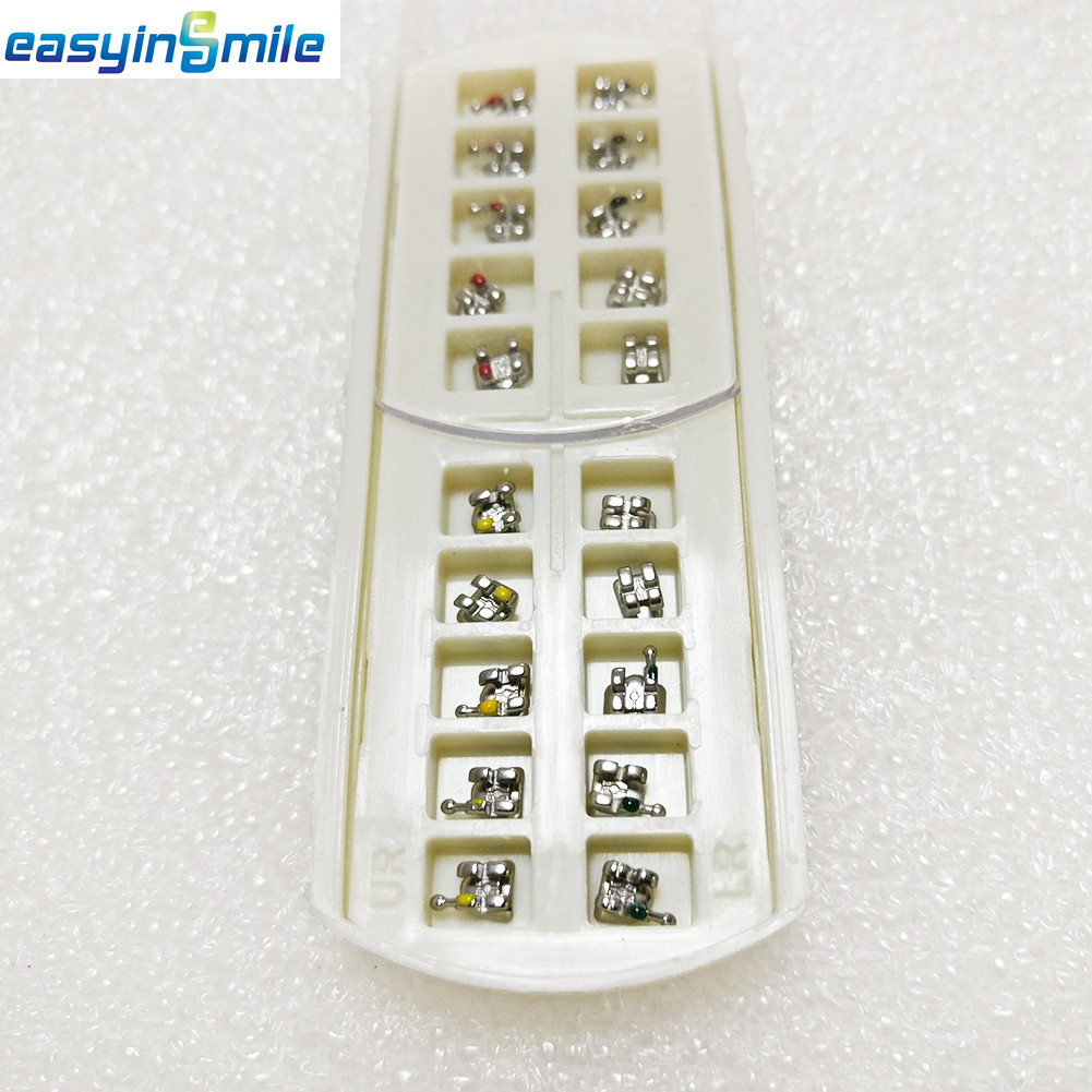 10Packs of EASYINSMILE Mini Metal Orthodontic Bracket Roth/MBT 022/018 Available