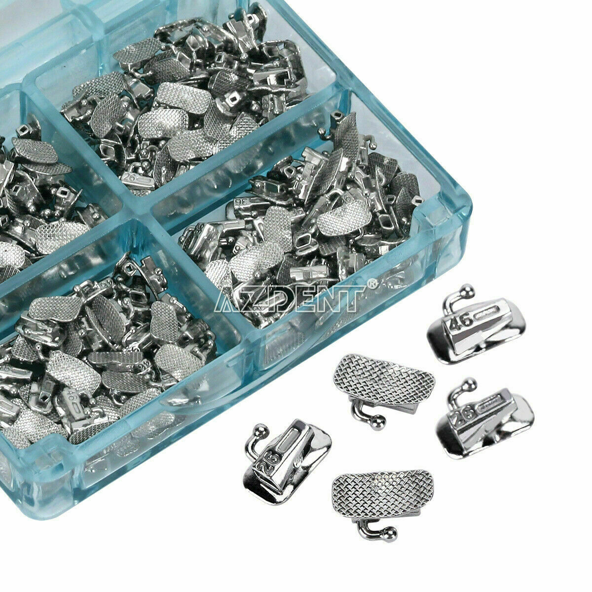 Dental Orthodontic Buccal Tube 1 First Molar Bondable Non-Conv Roth MBT 022 018