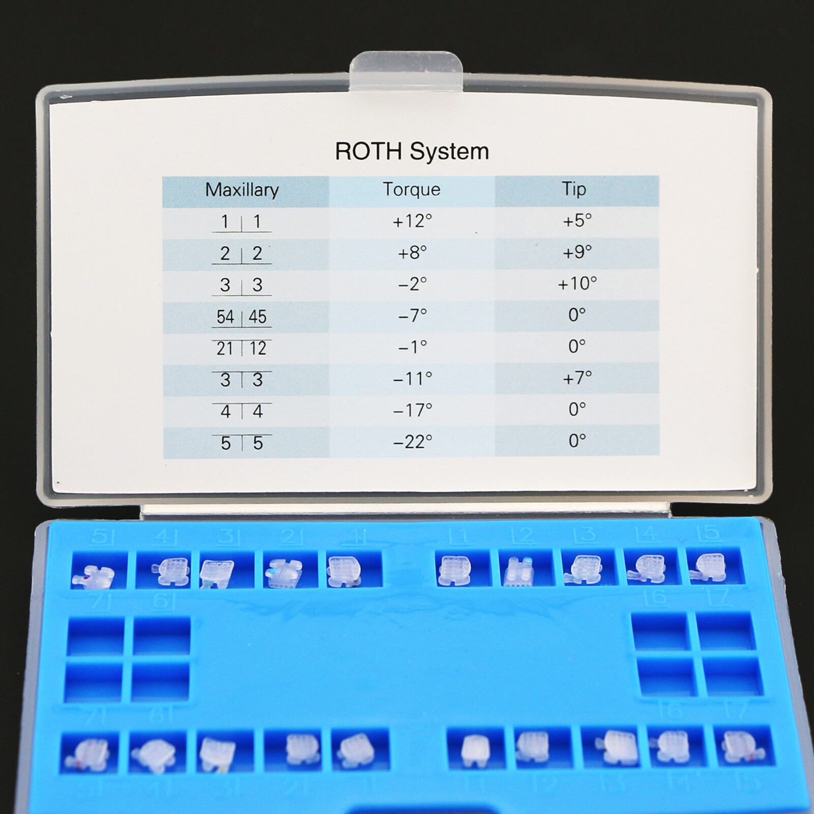 3M Style Dental Orthodontic Ceramic Bracket Braces Roth MBT .022 .018 Hooks 345