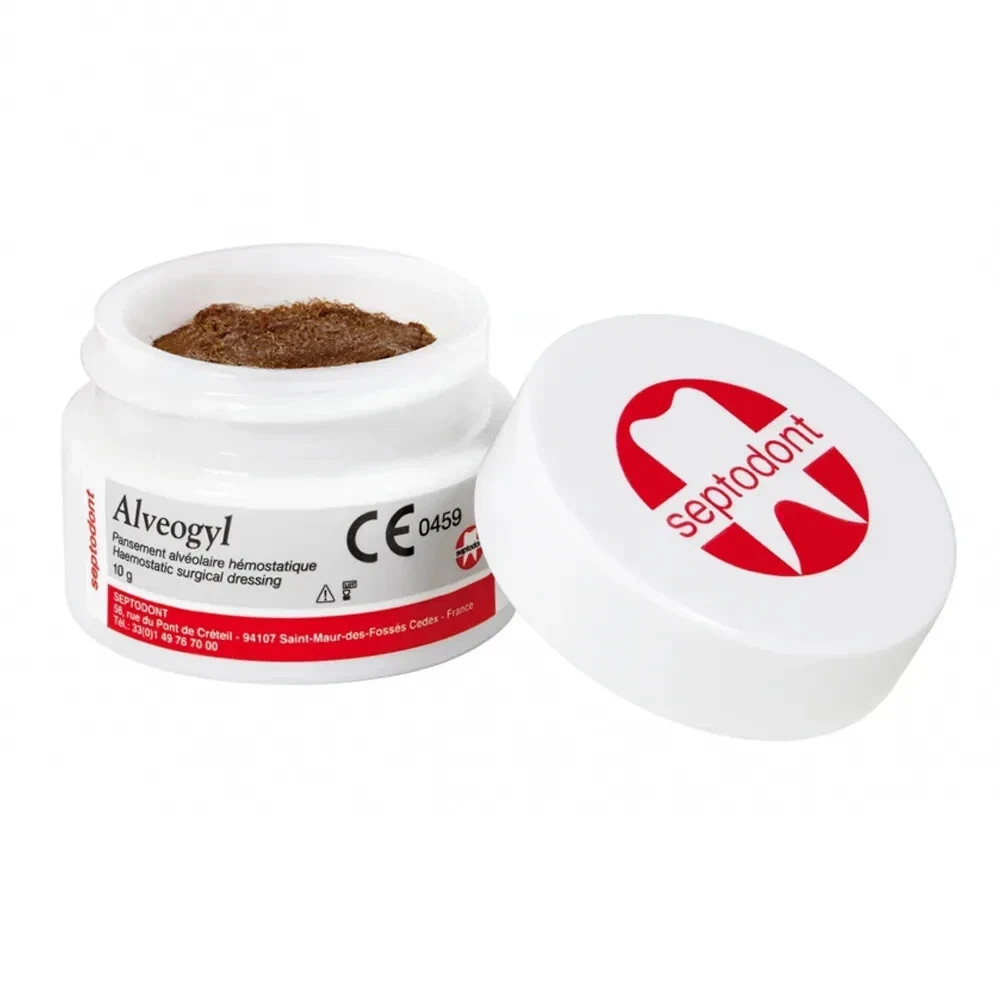 SEPTODONT ALVEOGYL 10gr JAR – Dry socket treatment dressing