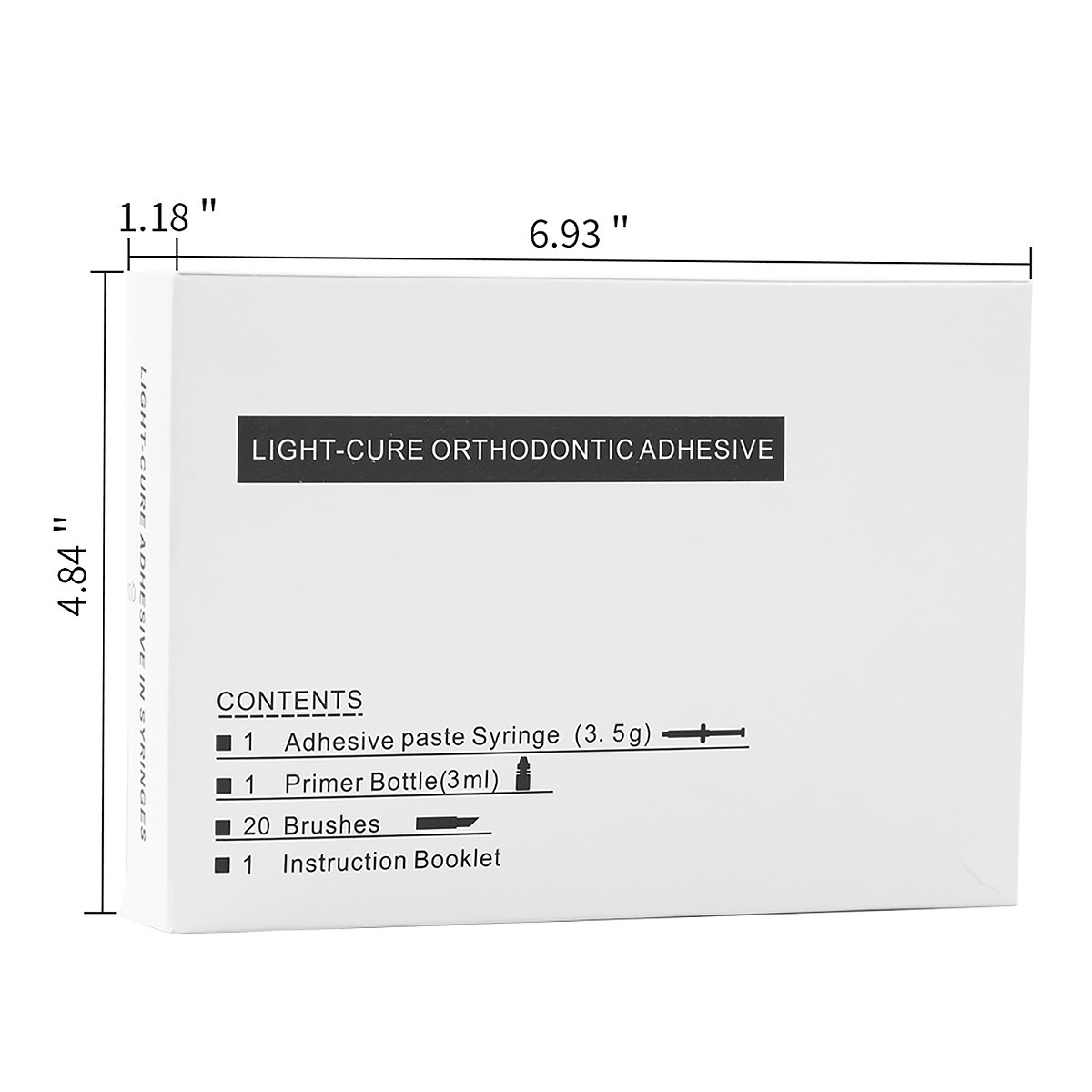 Kit de Sistema de Adhesivo para Brackets Ortodónticos Dental, Primer de Curado p