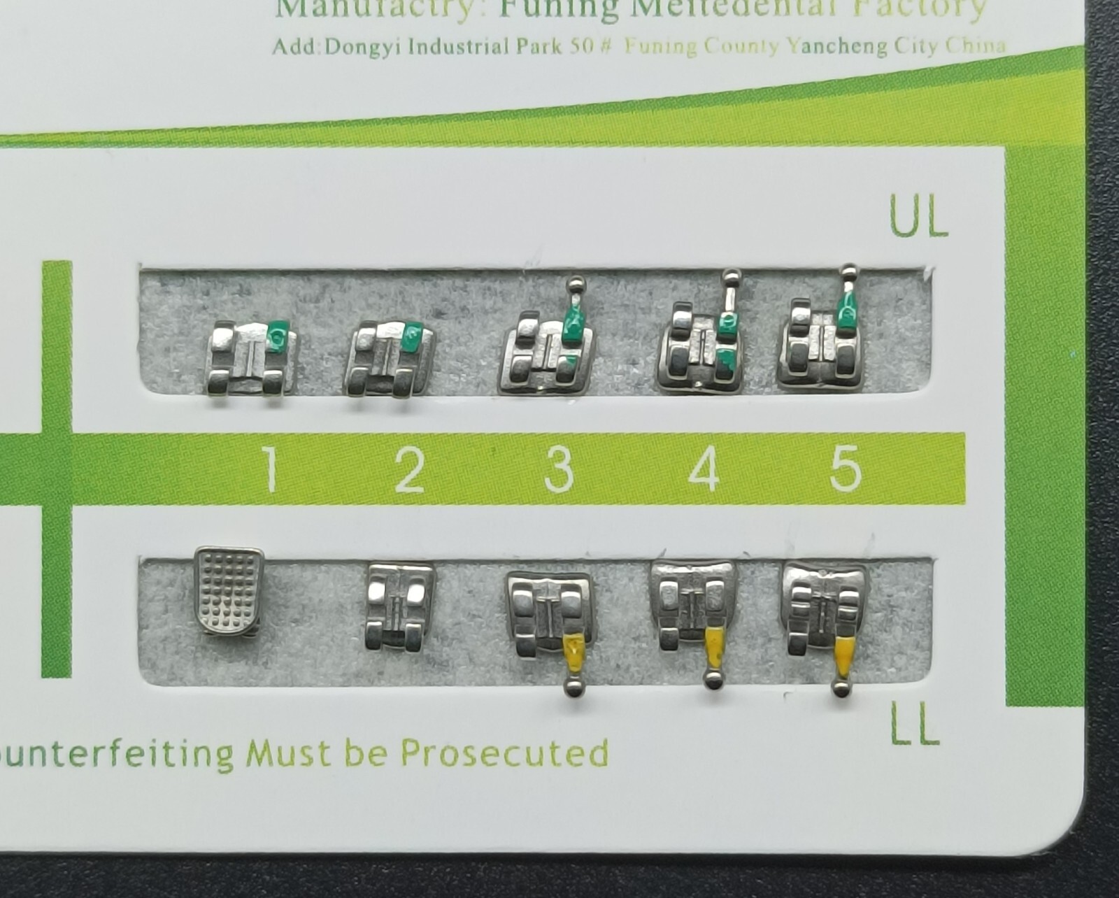 10Set Dental Orthodontic MIM Monoblock Brackets Mini Roth/MBT 022 Slot 345 hooks