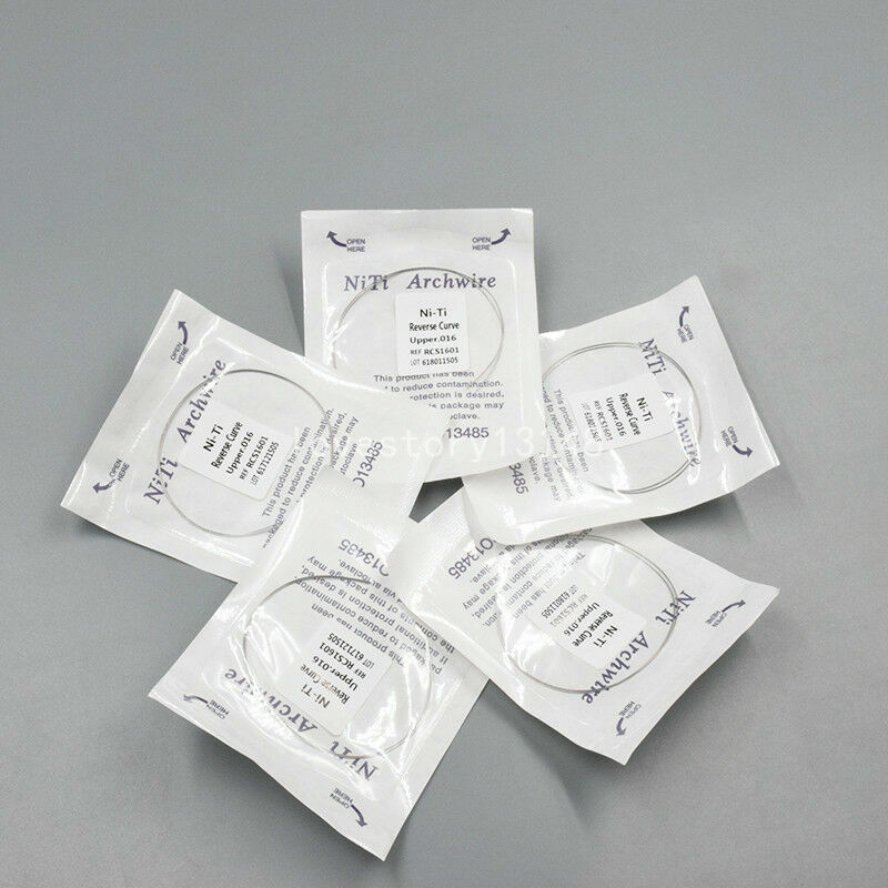 2 Pcs/Pack Dental Ortho Reverse Curve Niti Round Arch Wire Upper/Lower 012-020