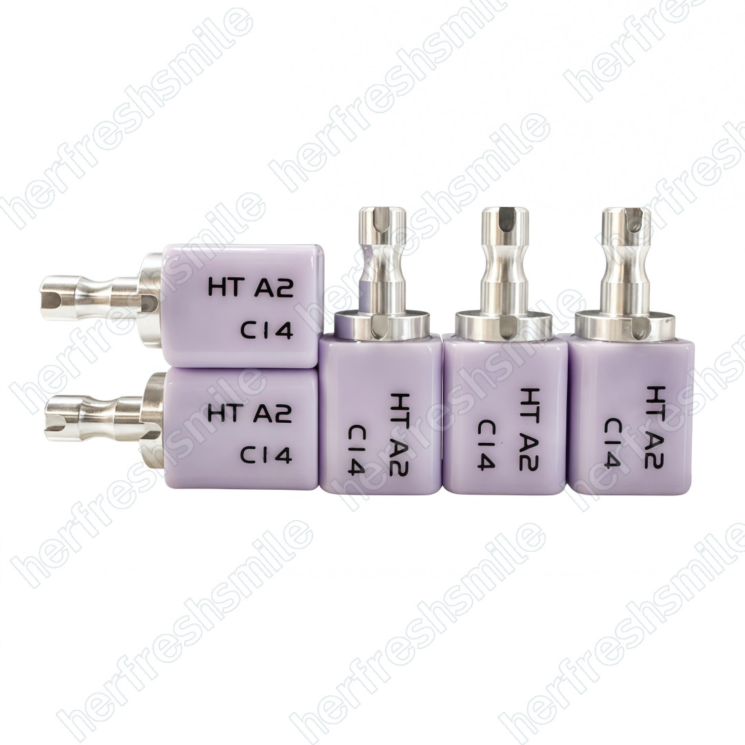 5Pcs Dental CAD CAM C14 Block HT/LT Blocks Glass Ceramic Lithium Disilicate USA