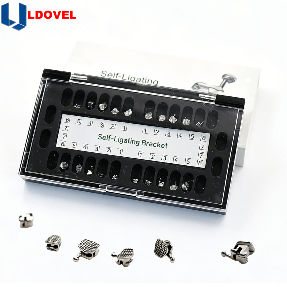 1 box /20pcs Dental Orthodontic Self Ligating Braces Bracket Roth.022 Hooks 345