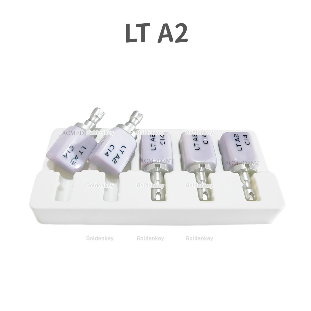 5Pcs/Box C14 Dental Glass Ceramic Lithium Dislicate Blocks Cerec CAD CAM