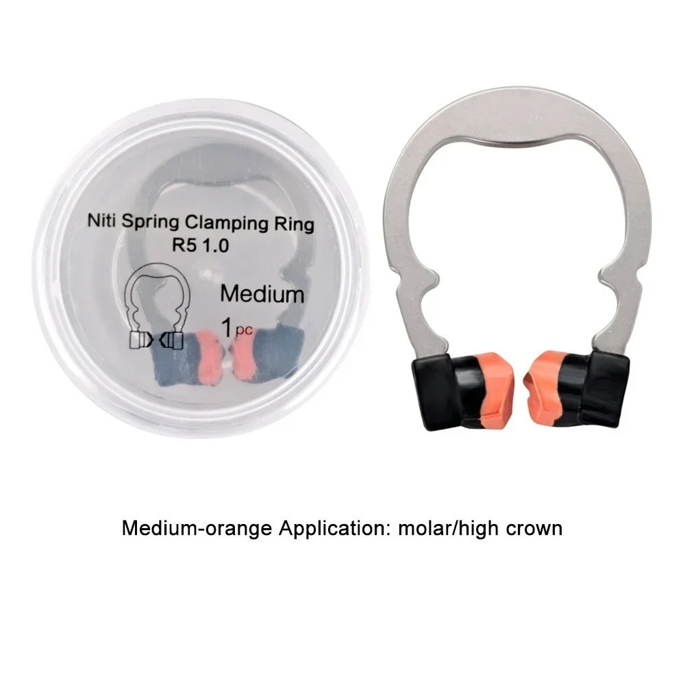 3 Types Dental Matrices Sectional Matrix System Titanium Alloy Clip Ring R5 1.0