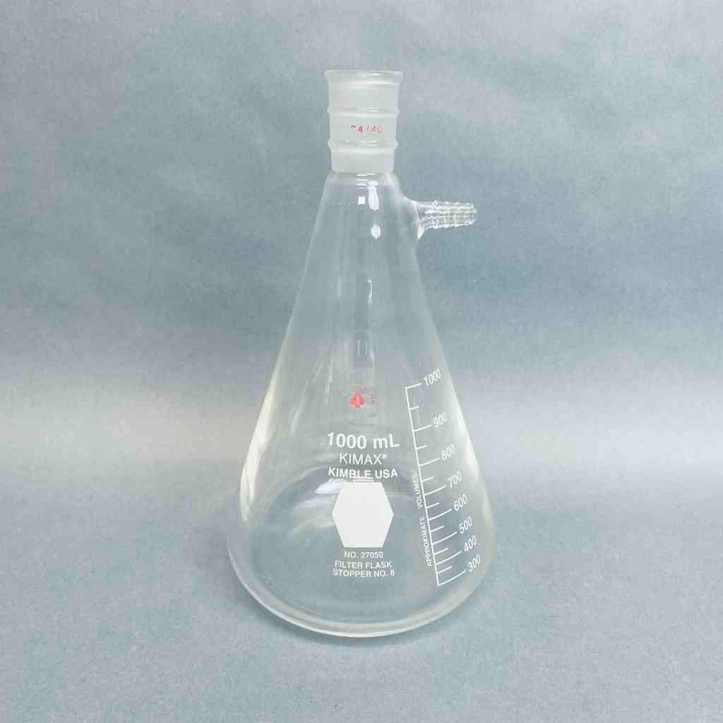 Kimble Kimax Filter Flask 1000 ml Heavy Wall Erlenmeyer 24/40 Joint