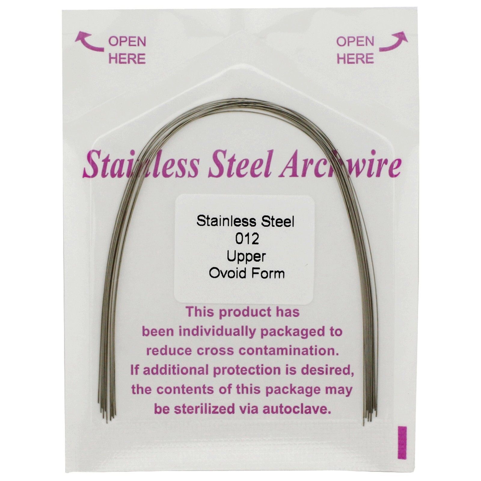 Arcos de ortodoncia acero inoxidable Orthodontic Arch Wire Stainless Steel SS