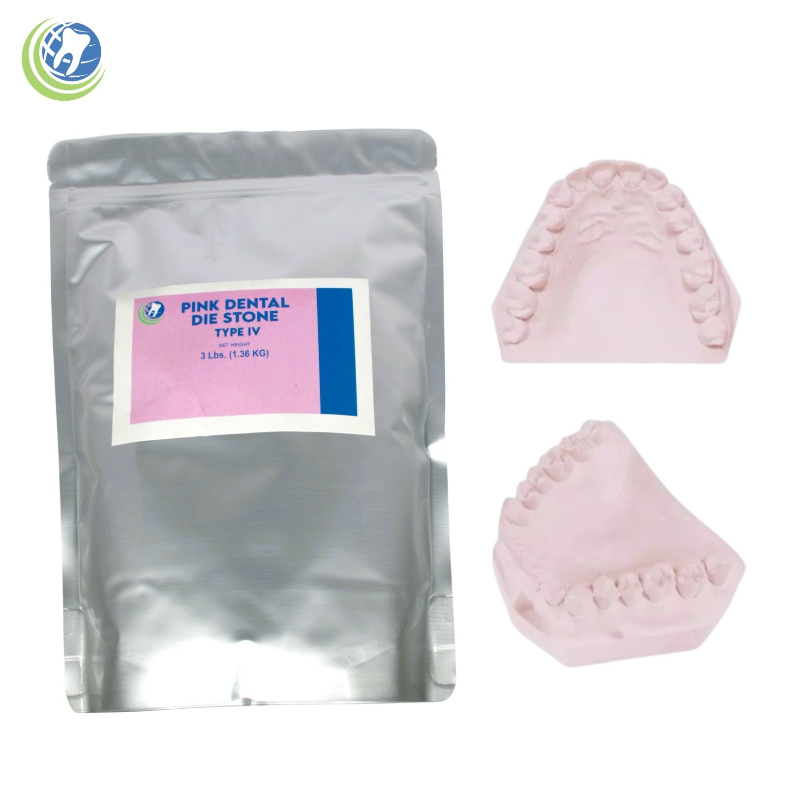 PINK DIE STONE TYPE IV ALL PURPOSE STRONG COMPOUND- NORMAL SETTING 3 Lb.