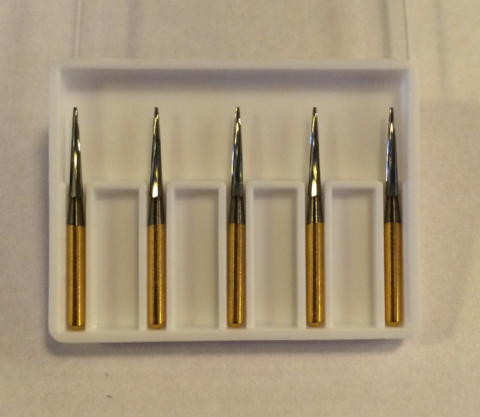 EF9 Premium Solid Carbide 1-Piece Construction Needle Bur Safe End 12 Blades 5pk