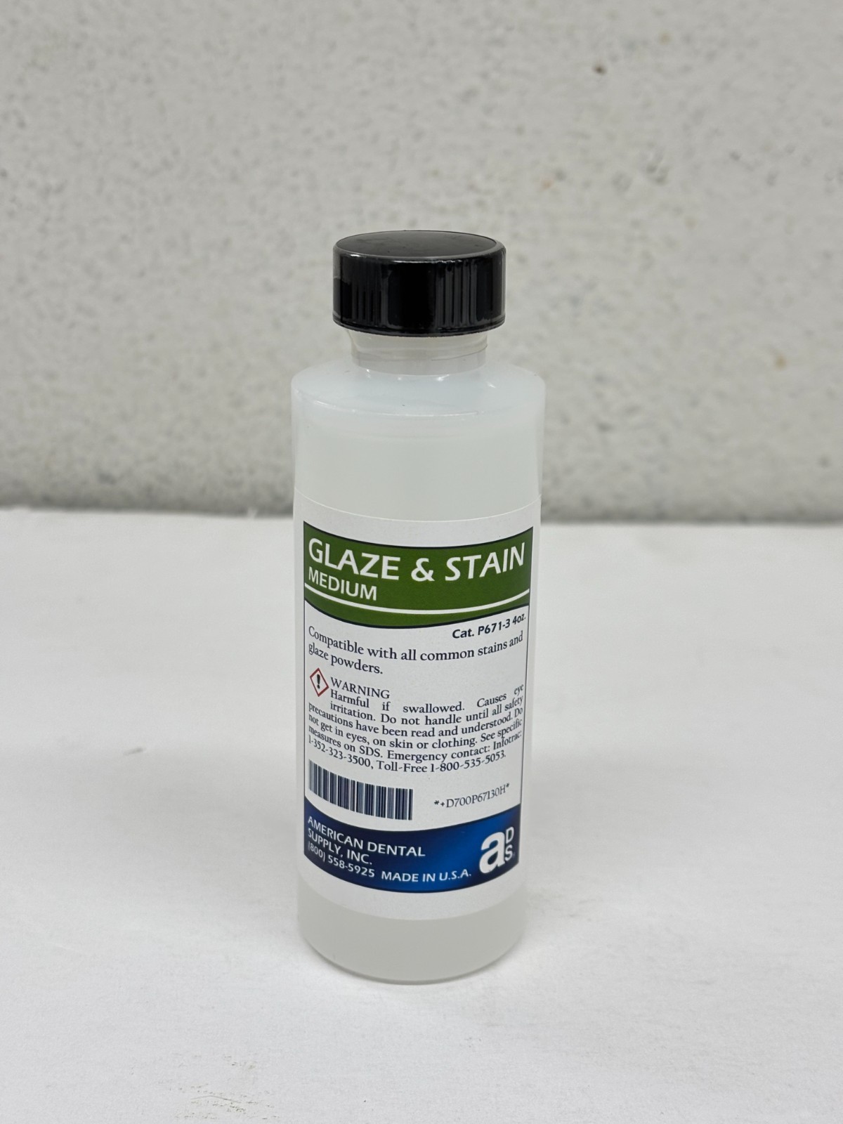 American dental supply [ads] glaze and stain Liquid