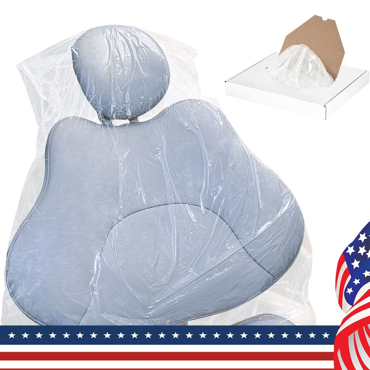 200pc Dental Unit Chair Disposable Sleeves Cover Half Protective 32″ x 32″ Large