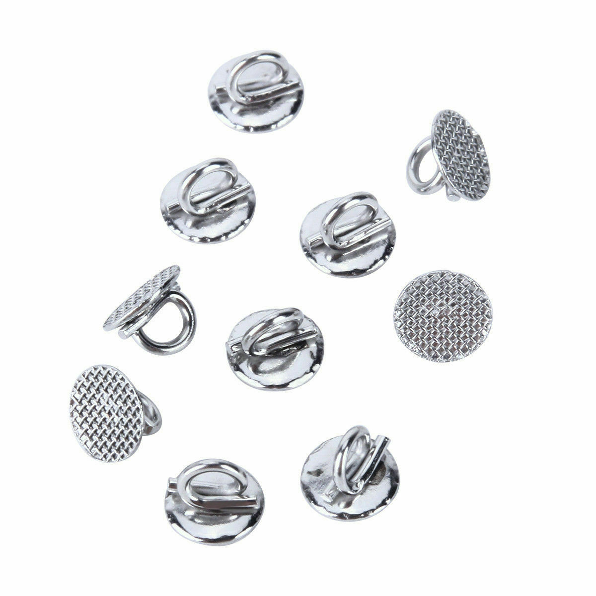 AZDENT Dental Ortho Lingual Buttons Bondable Round Base 8 Models 10pcs/pack
