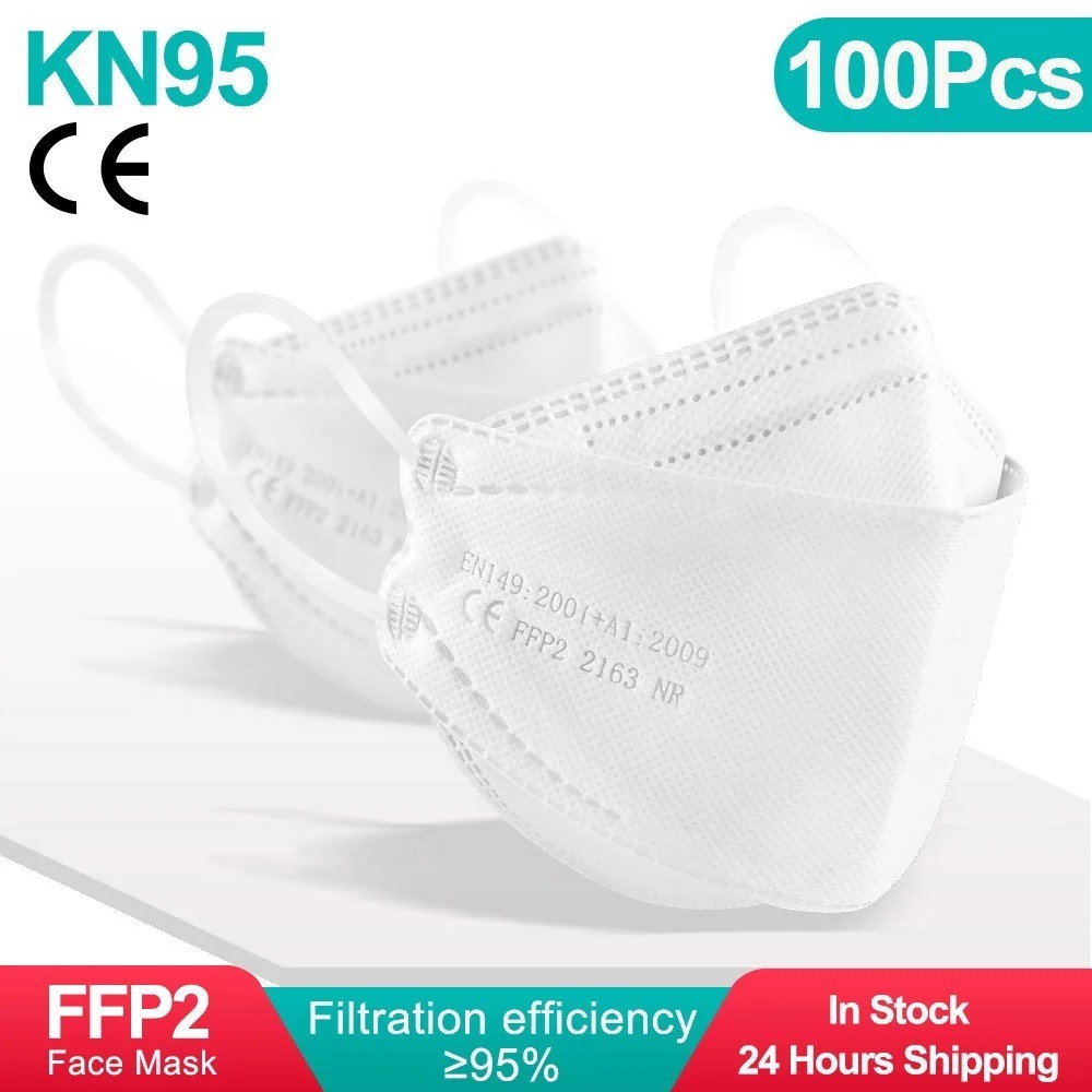 KN95 Face Mask Disposable Adults – 10 Pack 5 Layer Protection Adjustable KN95