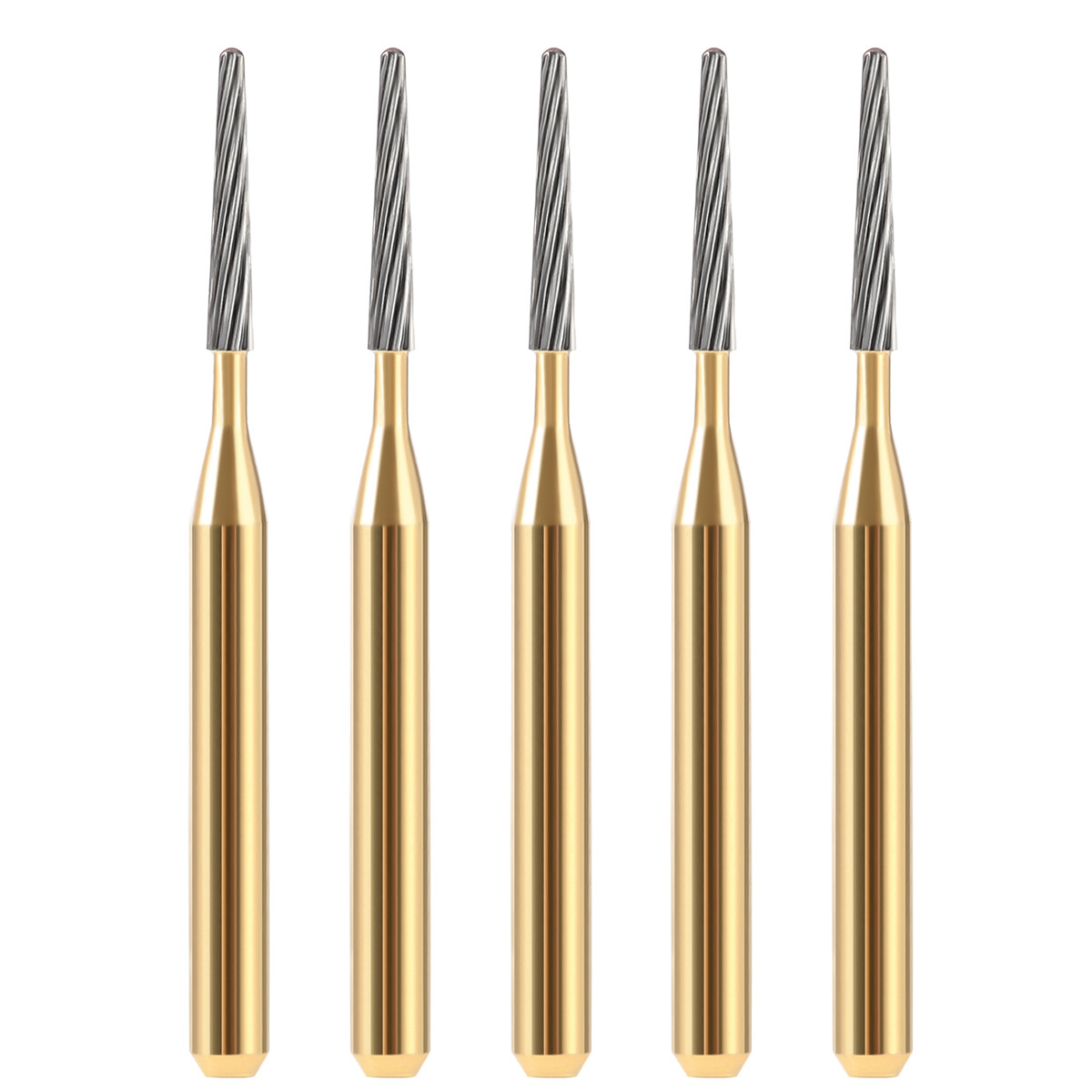 AZDENT Dental FG Tungsten Carbide Burs Dills Round Type For High Speed Handpiece