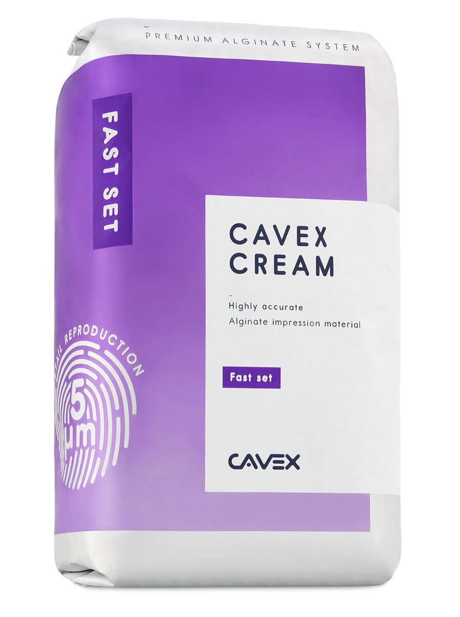 Dental Alginate Impression Material Cavex ColorChange Cream Fast or Regular Set