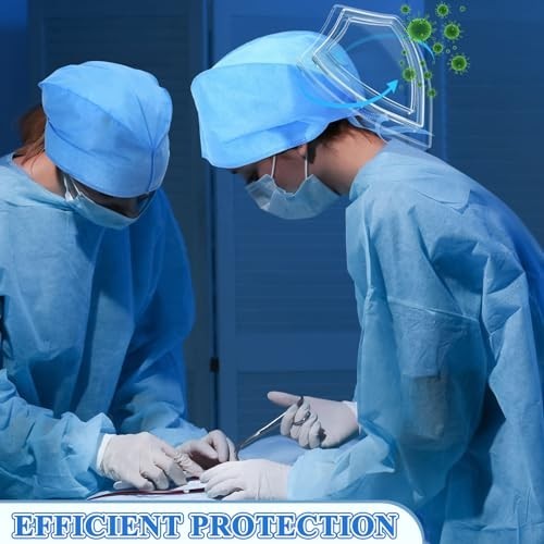 200 Pcs Disposable Surgical Caps Bouffant Scrub Hats Nonwoven Hairnets for Men &