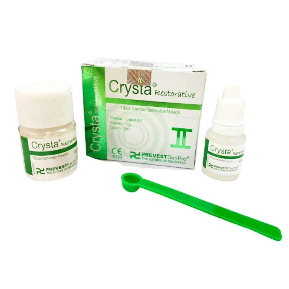 Crysta Superior Teeth/Tooth Repair Permanent Dental Cement Cavity Filling Kit