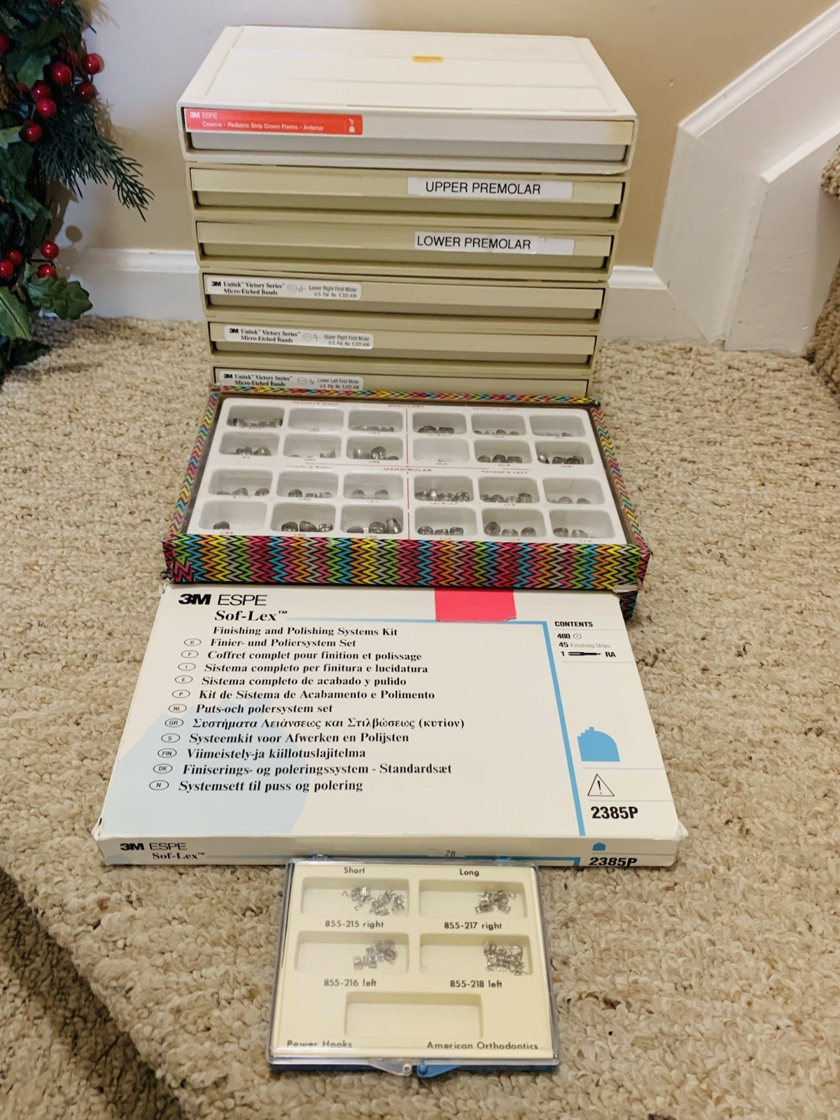 Lot of 12, 3M Unitek Victory Series Bands ESPE Dental Molars Trays Discs Crowns
