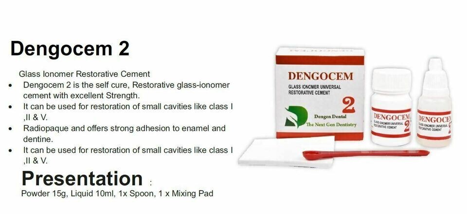 Dengen Dengocem Permanent White Teeth Tooth Filling Kit Repairs Dental