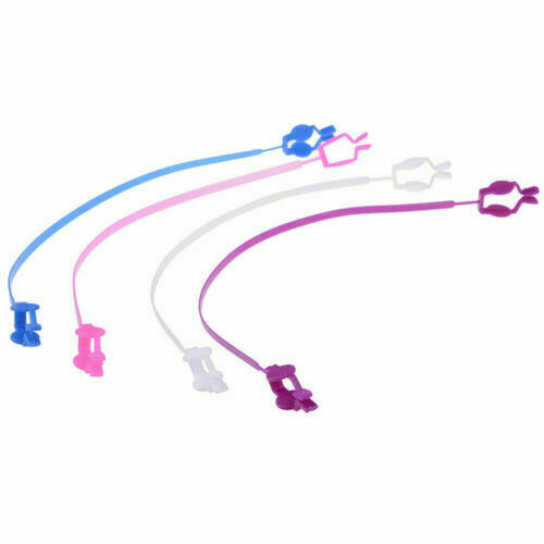 40 Pcs Dental Disposable Bib Clips Plastic Scarf Bib Napkin Holder
