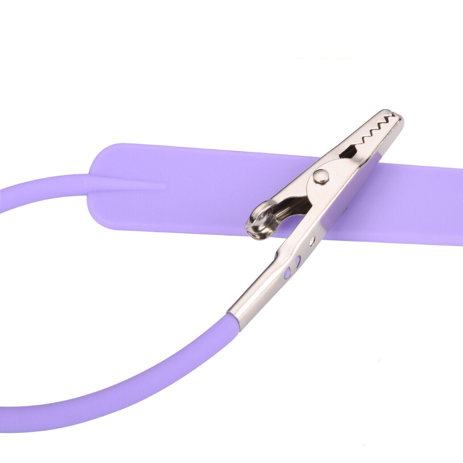 Dental Bib Clips Flexible Autoclavable Silicone Chain Patient Napkin Holder Clip