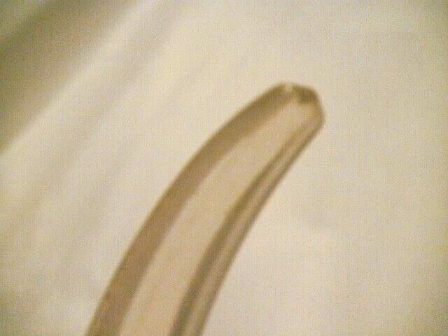 EXTREMELY ODD CONJOINED RIBBED & HORNED BOTTLE MADE IN FRANCE EACH W GLASS STRAW