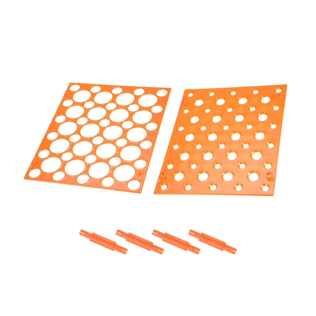 Tube Rack Polypropylene 50-Well Orange for 0.5ml, 1.5ml,10ml, 15ml, 50ml