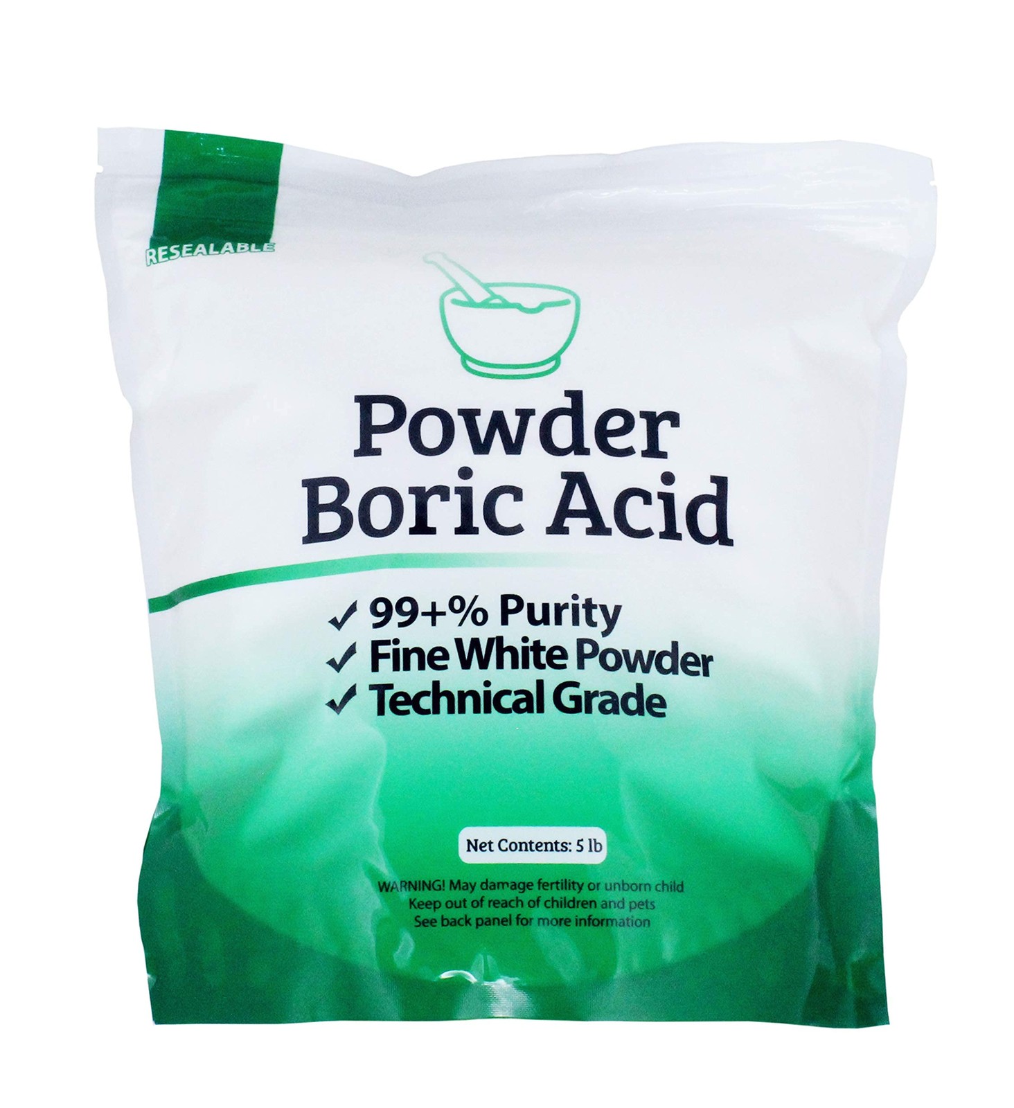 Duda Energy 10 lb (2 x 5 Bags) Boric Acid Powder 10