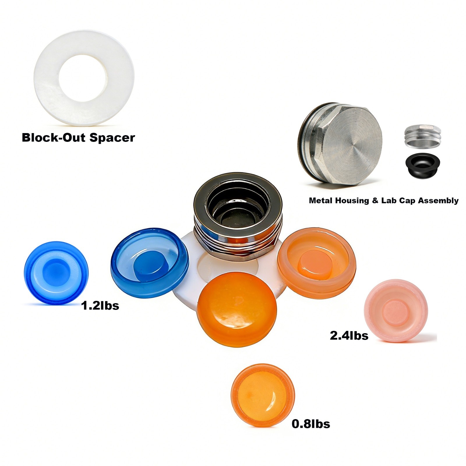 US Multi Pack Dental Male Cap Inserts for Locator Abutment Retention Cap Replace