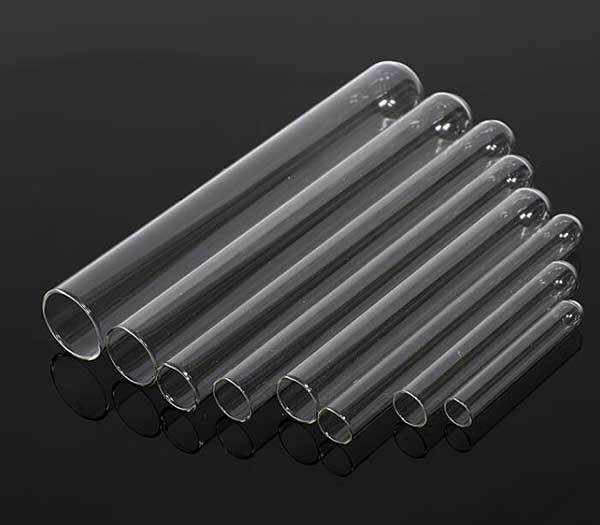 5ml-135ml Round-bottomed Glass Tubes High Temperature Chemistry Sample Container
