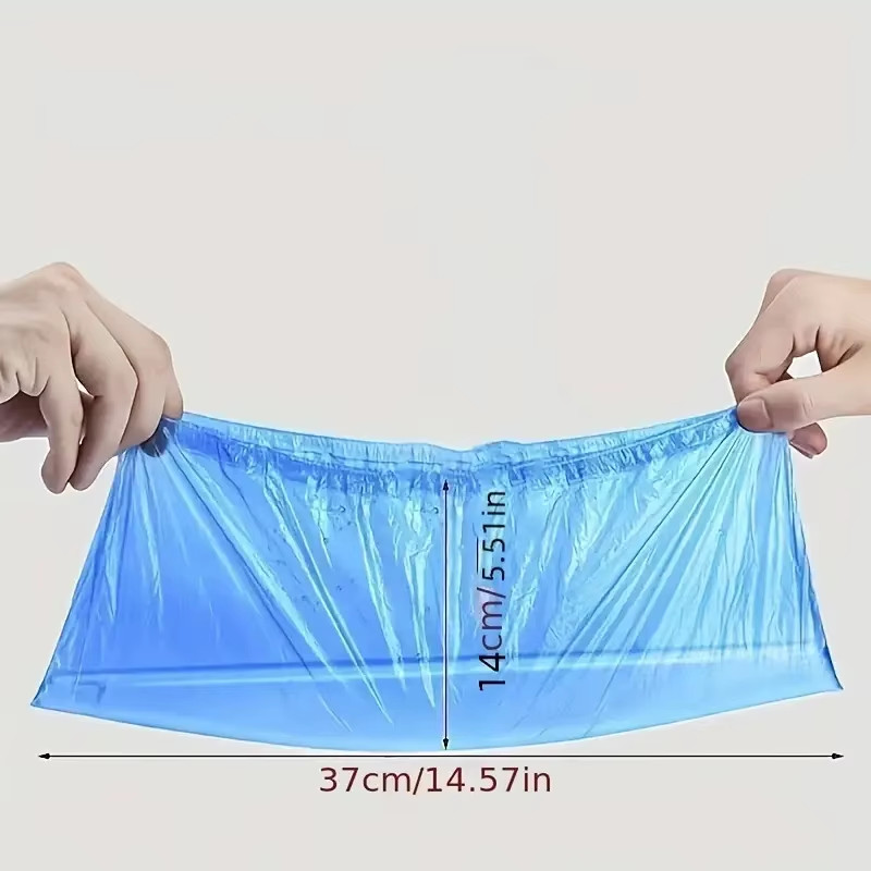 100PCS Disposable Waterproof Shoe Cover Plastic Non-Slip Foot Cover Indoor PE Pa