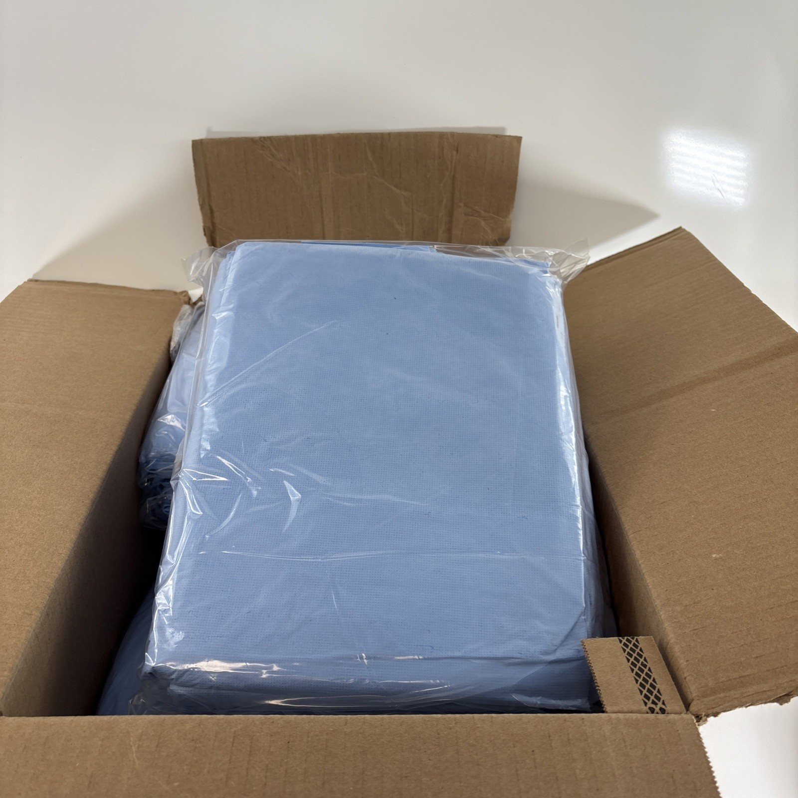 *100-Pieces* Halyard Impervious Comfort Gown Knit Cuffs Blue XX-Large 69601