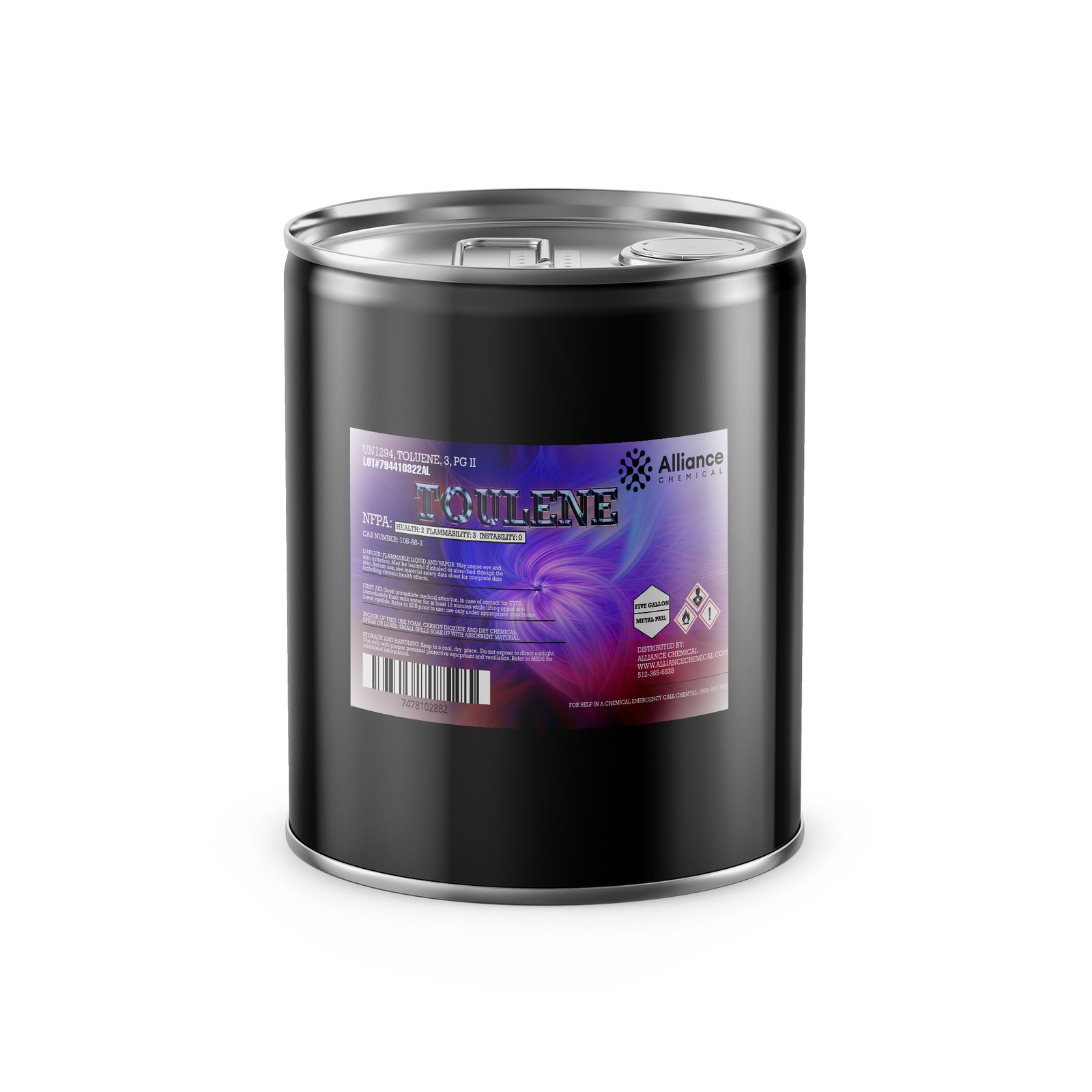 Alliance Chemical – Toluene – 5 Gallon