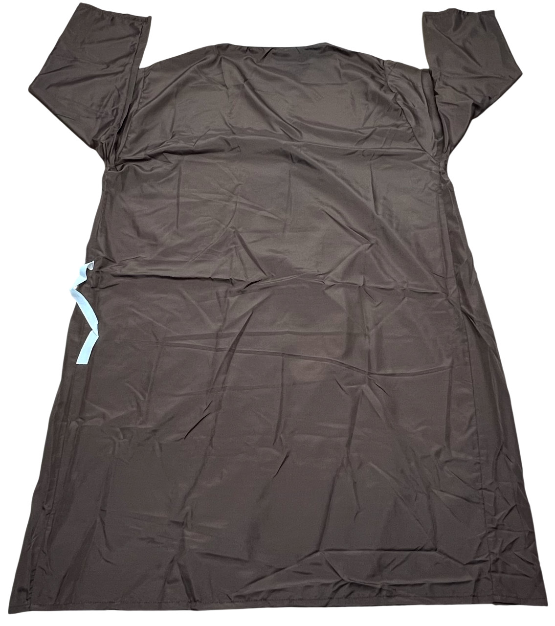 Patient Gowns Unisex (OS) Dark Brown Open Front Long Sleeves Polyester Medical