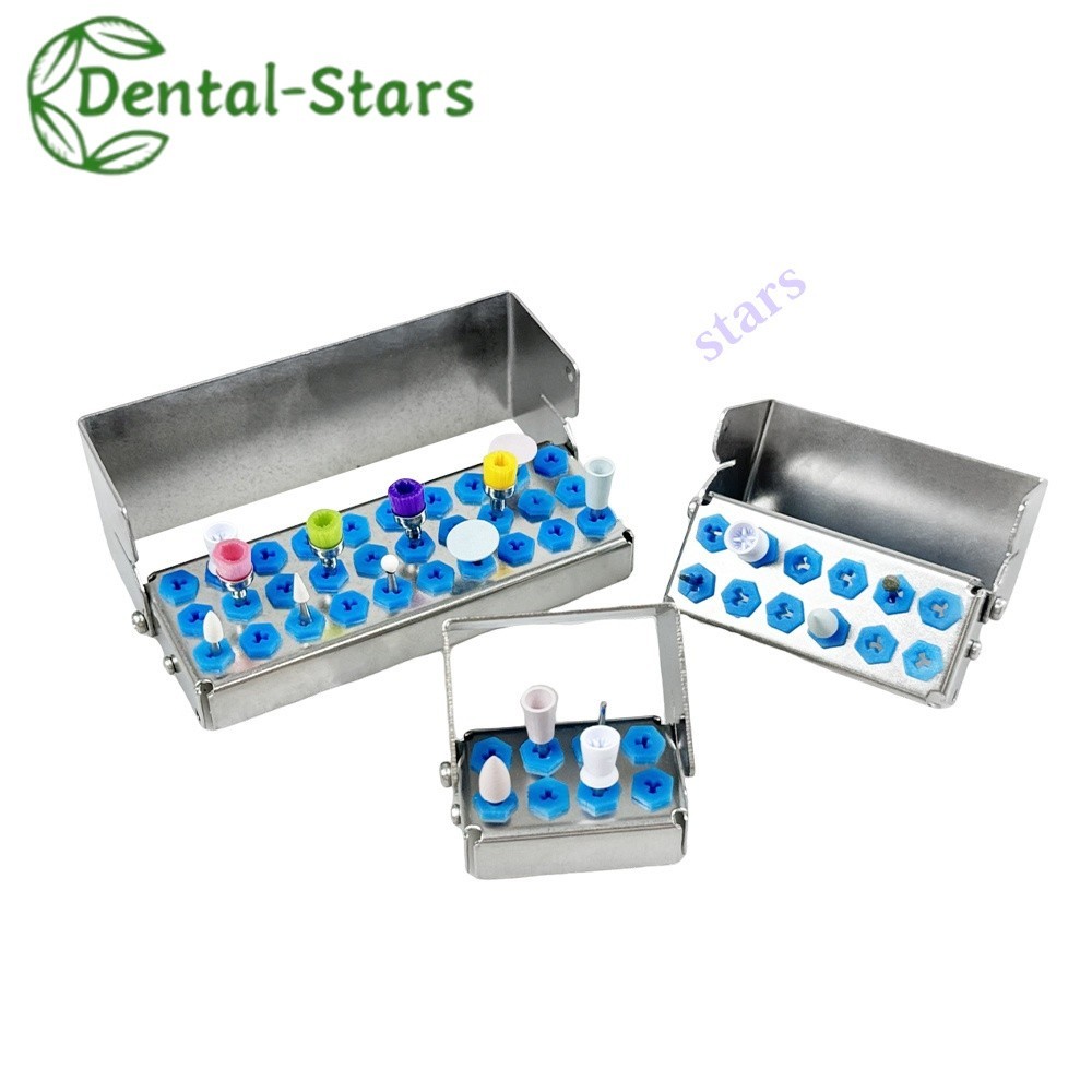 1Pcs Dental Bur Holder Block Distinfection Box 8/12/30Holes For High Burs Stand