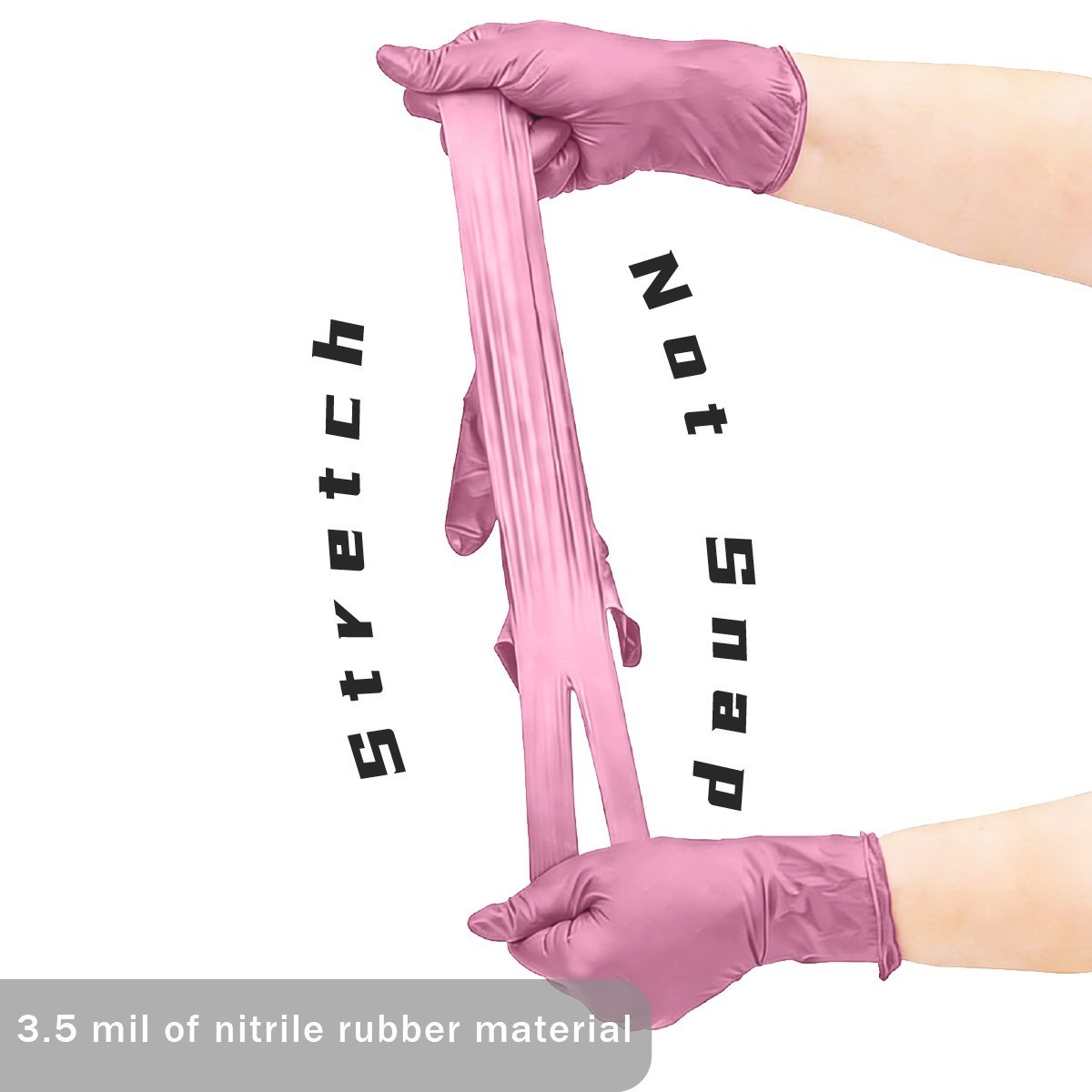 100 Pcs Disposable Nitrile Gloves Latex Free Food Grade Cleaning Work Pack