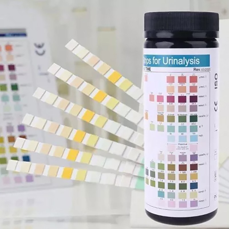100pcs/Box Precise Urine Dipstick 10 Parameter Urinalysis Reagent Test Strips