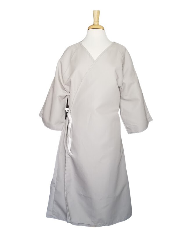 Unisex L Patient Gown Robe Butcher Dr. Smock Exam Hospital Medical Halloween New