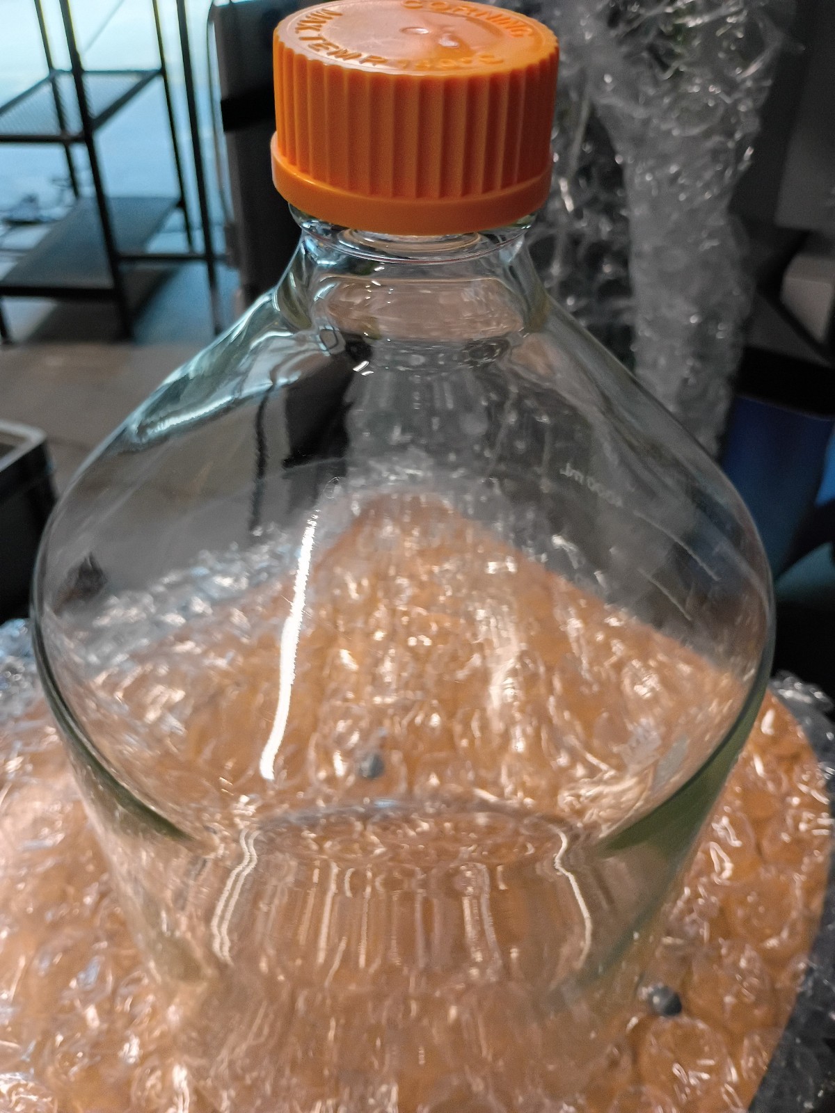 Corning Graduated Media Storage Bottle 5000ml GL-45 Screw Cap 1395-5L Pyrex