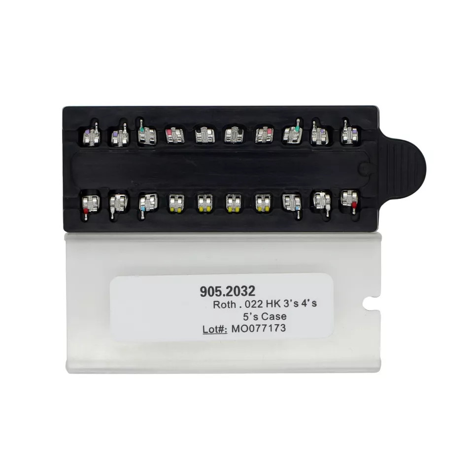 Dental Orthodontic Brackets Metal Brace MIM MINI Roth MBT 022 018 345 With Hooks