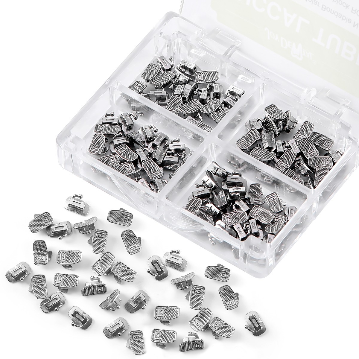 50set Dental Orthodontic 1st Molar Roth 0.022 Buccal Tubes Bondable Monoblock