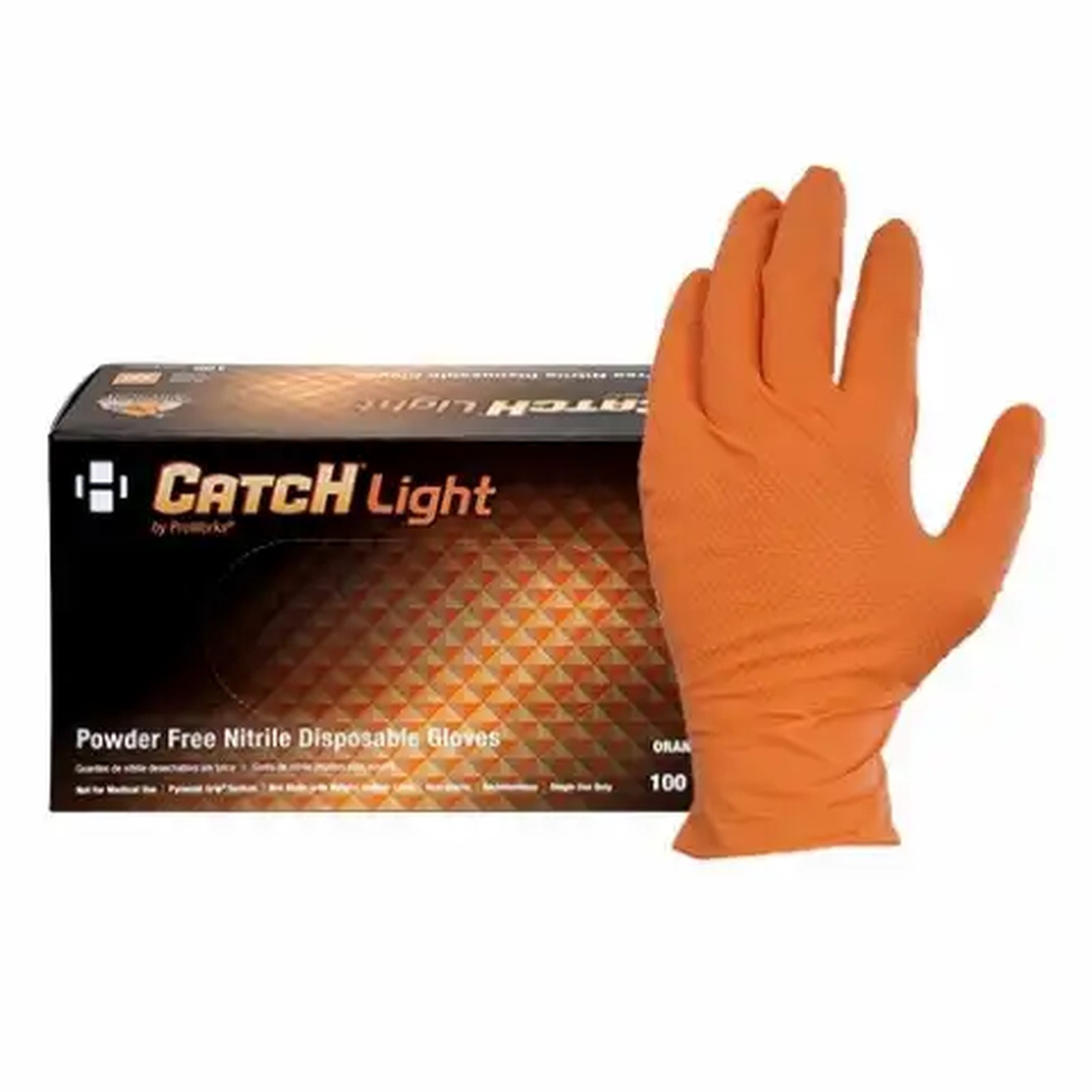 Catch Light Powder Free Nitrile Disposable Gloves – XL